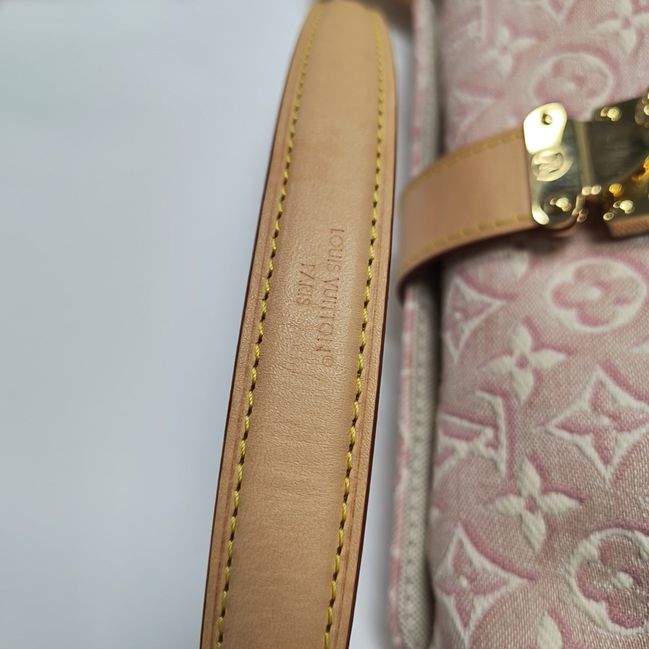 Pochette Mia Monogram Fabric Pink