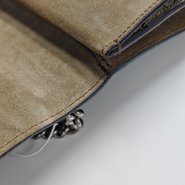 Dionysus Mini Monogram Coated Canvas Beige