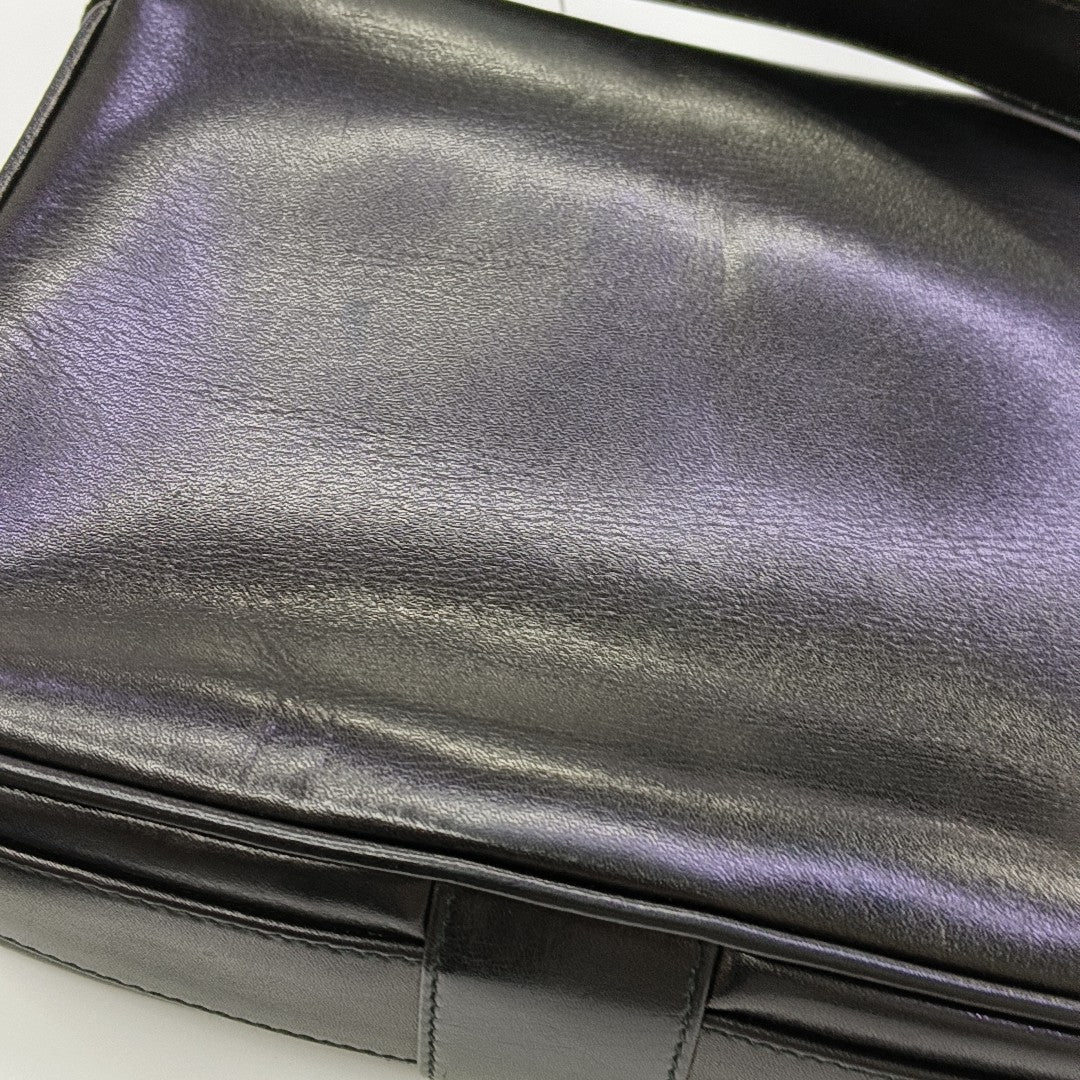 Calfskin Shoulder Bag Black