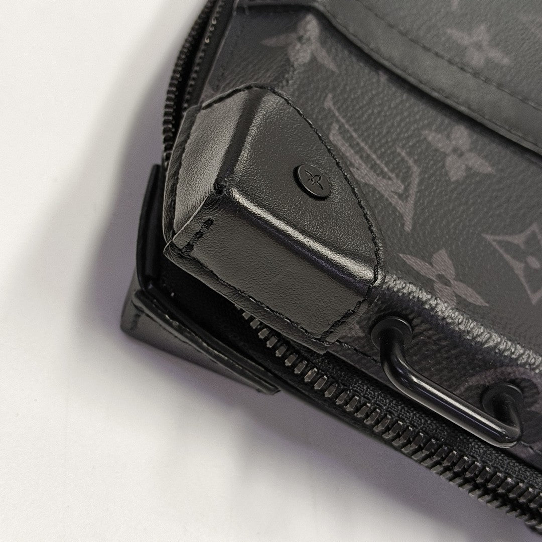 WALLET TRUNK Monogram Coated Canvas Gray