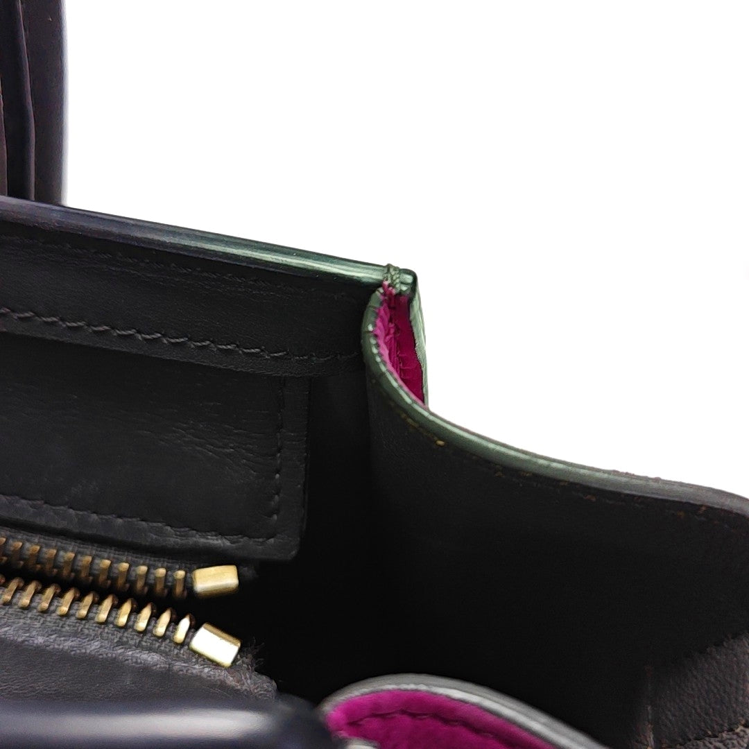 Authenticated pre-owned  LUGGAGE Nano Calfskin Multicolor - Tote Bag at Looply