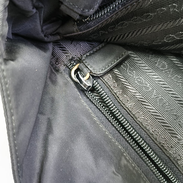 Nylon Shoulder Bag Black