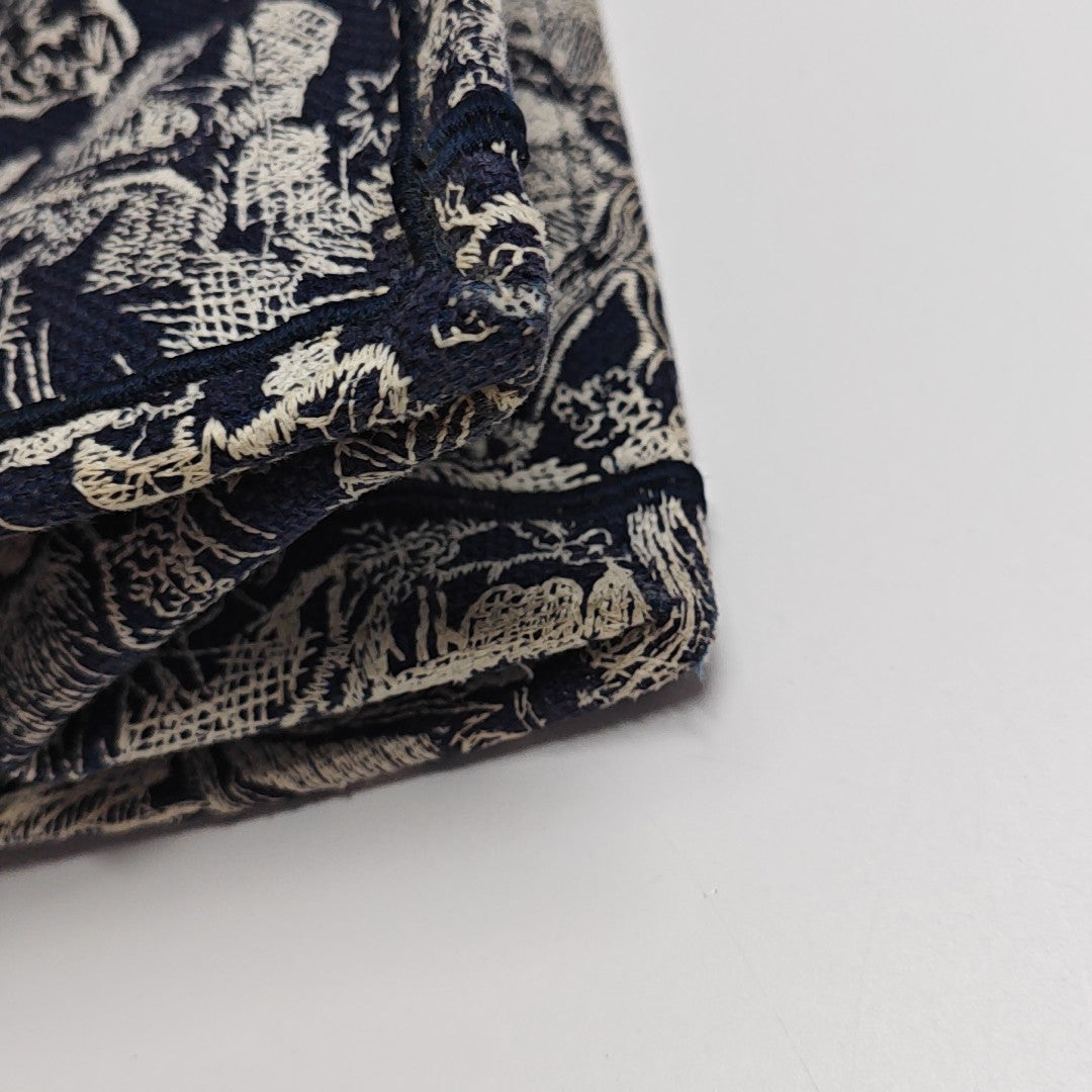 Bolso de mano grande de lona azul