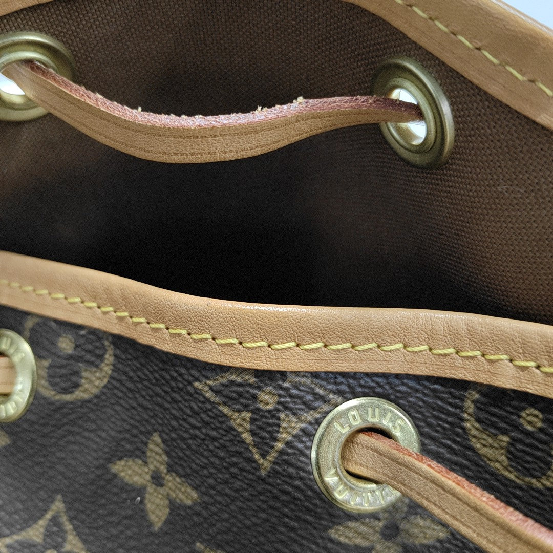NOÉ MM Monogram Coated Canvas Brown