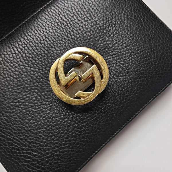Interlocking G Small Calfskin Black