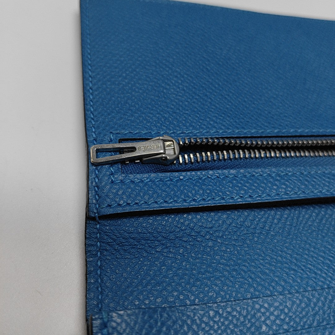Bearn Medium Epsom Blue Wallet