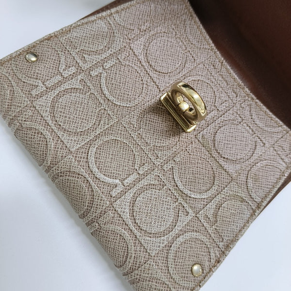Gancio Calfskin Brown Wallet