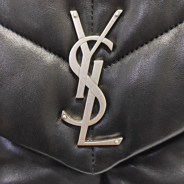 PUFFER Small Quilted Lambskin Black