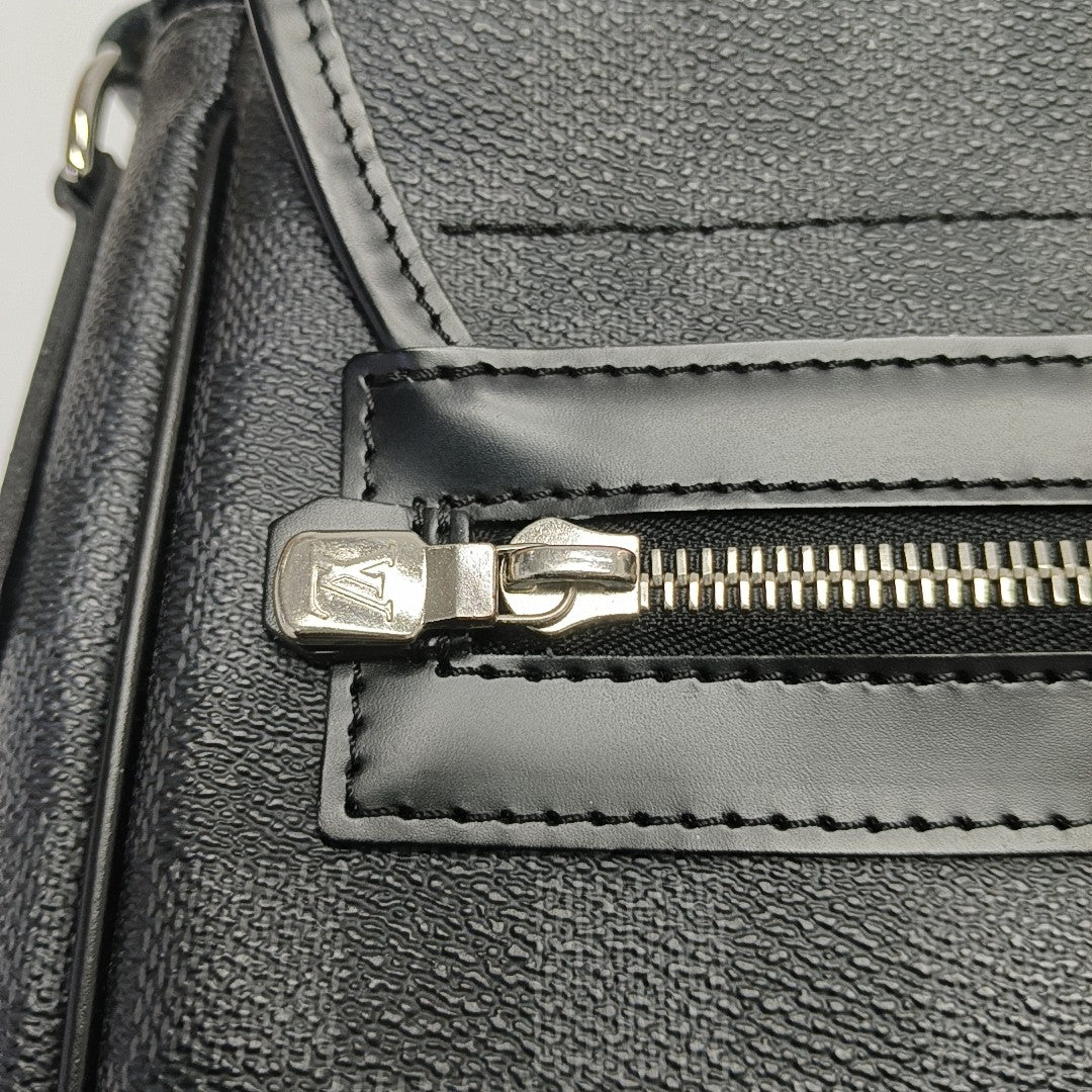 DANIEL Damier Graphite Coated Canvas Gray