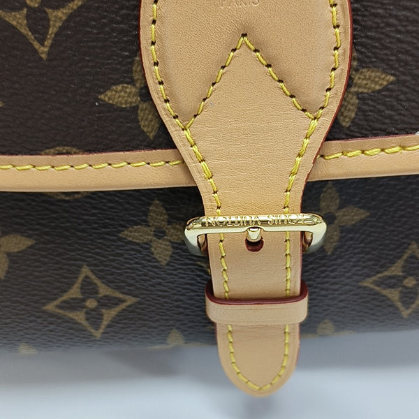 DIANE Monogram Coated Canvas Brown