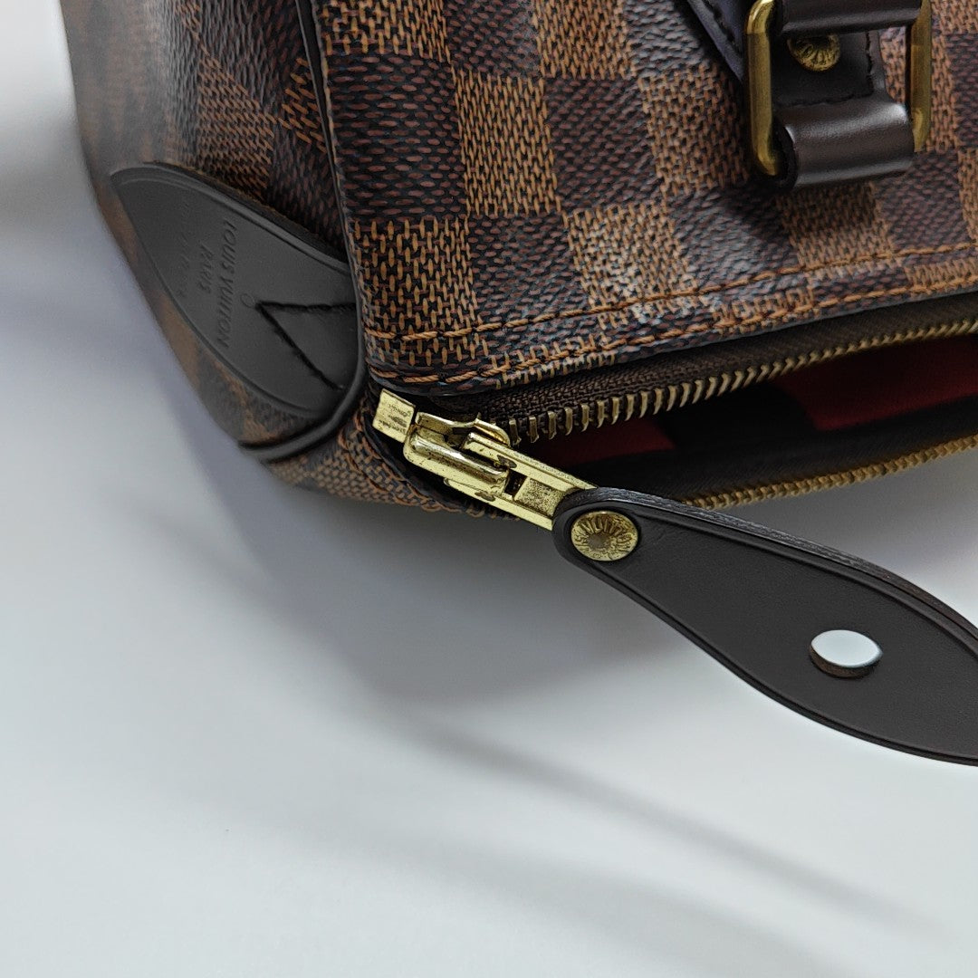 SPEEDY 25 Damier Ebene Coated Canvas Brown
