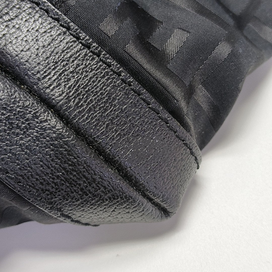 Fabric Top Handle Bag Black