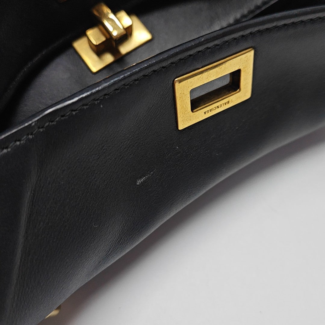 Calfskin Shoulder Bag Mini Black