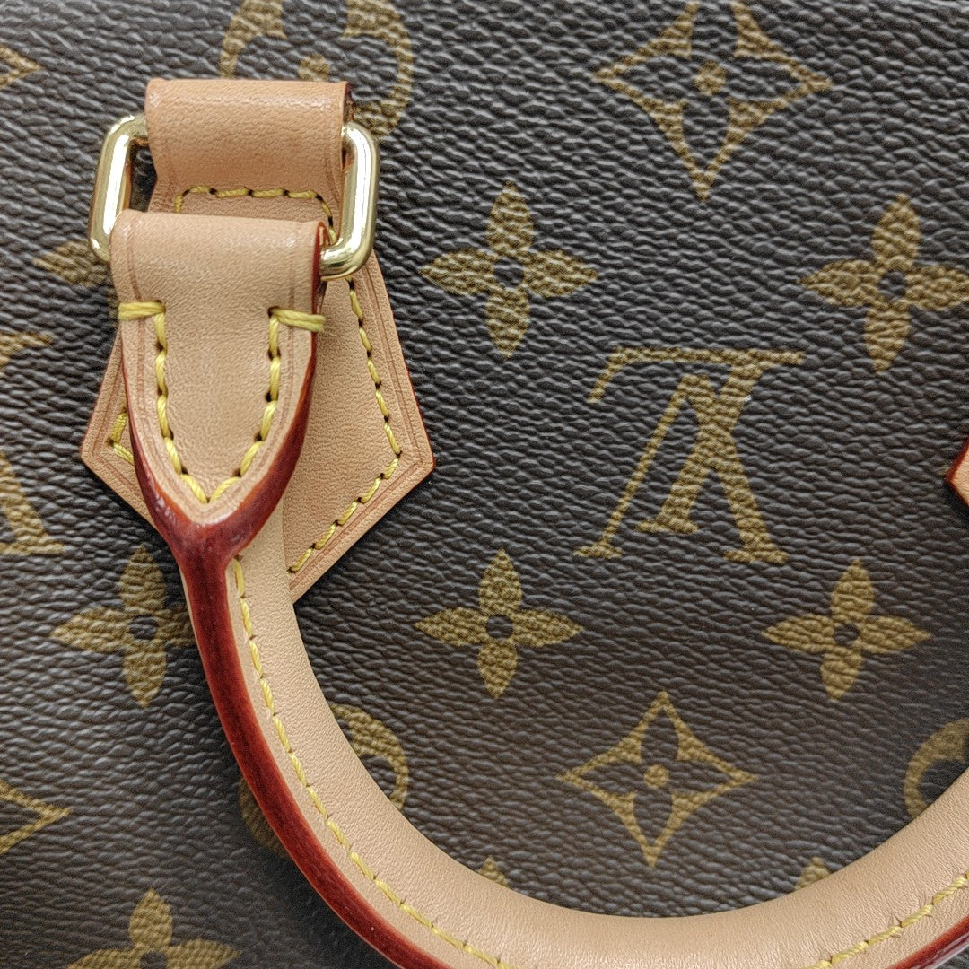 SPEEDY 20 Monogram Coated Canvas Brown