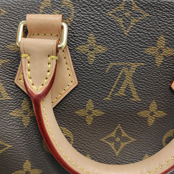 SPEEDY 20 Monogram Coated Canvas Brown