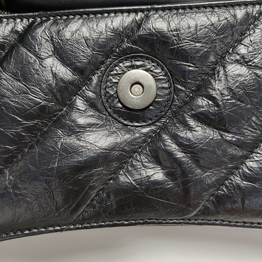 Crush Small Quilted Calfskin Black