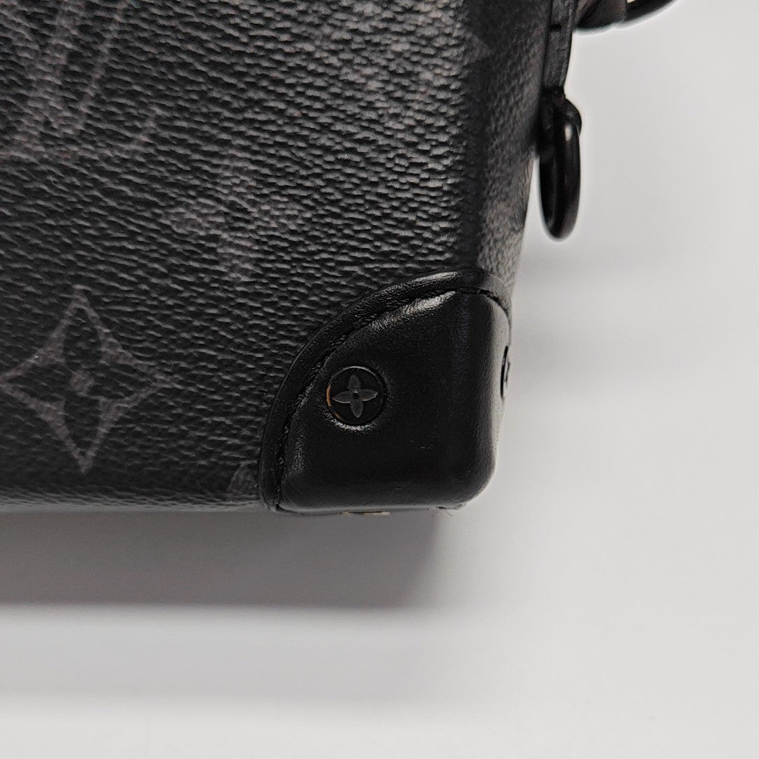 STEAMER Mini Monogram Coated Canvas Black
