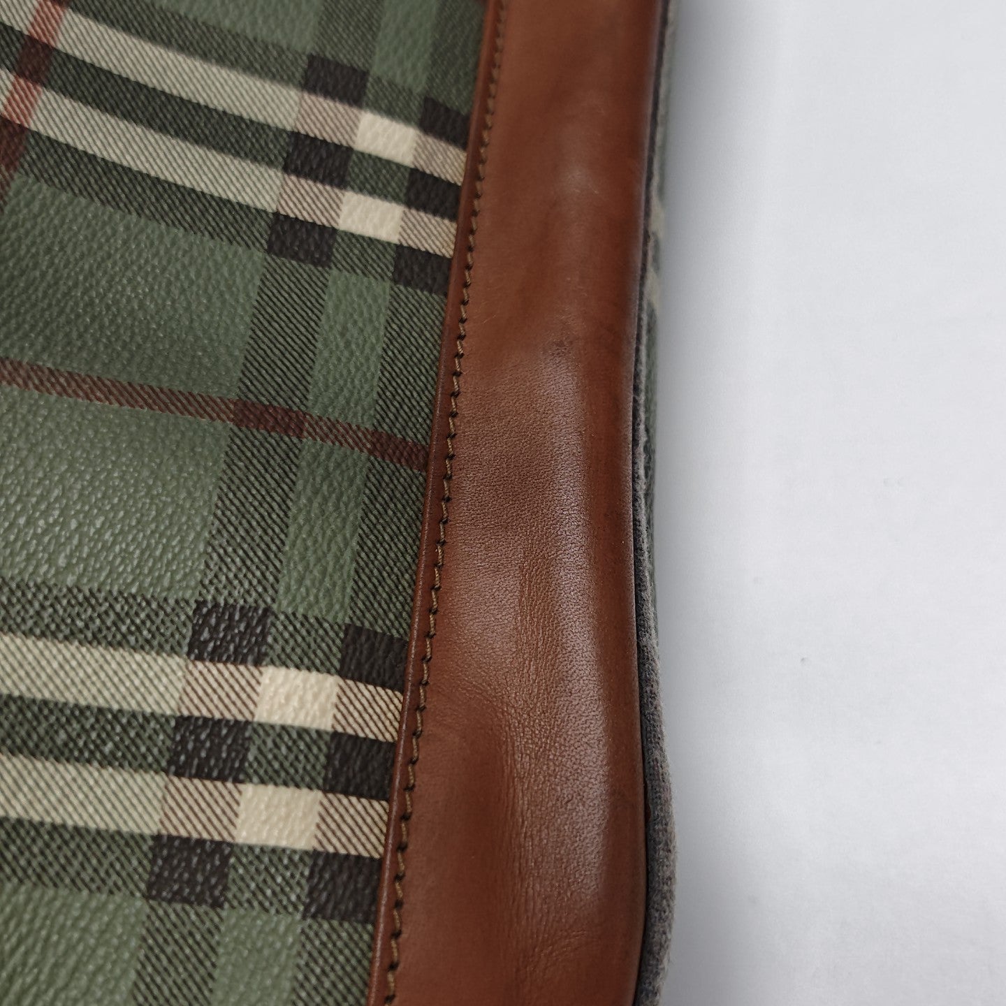 Coated Canvas Bucket Bag Green
