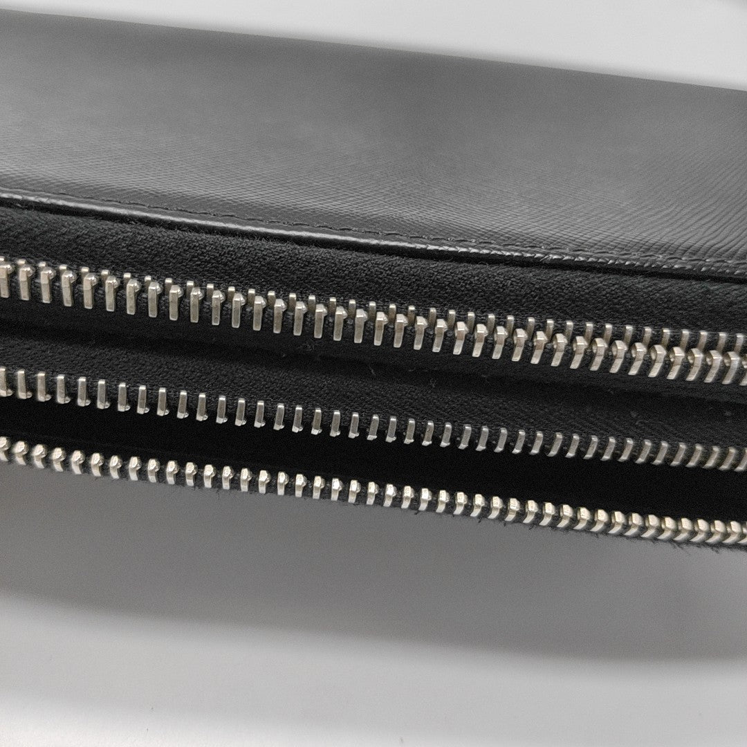Saffiano Calfskin Clutch Black