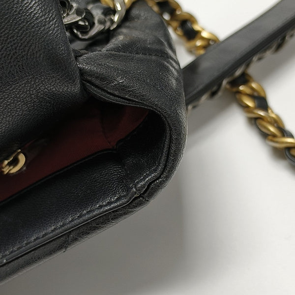 CHANEL 19 Small Quilted Lambskin Black
