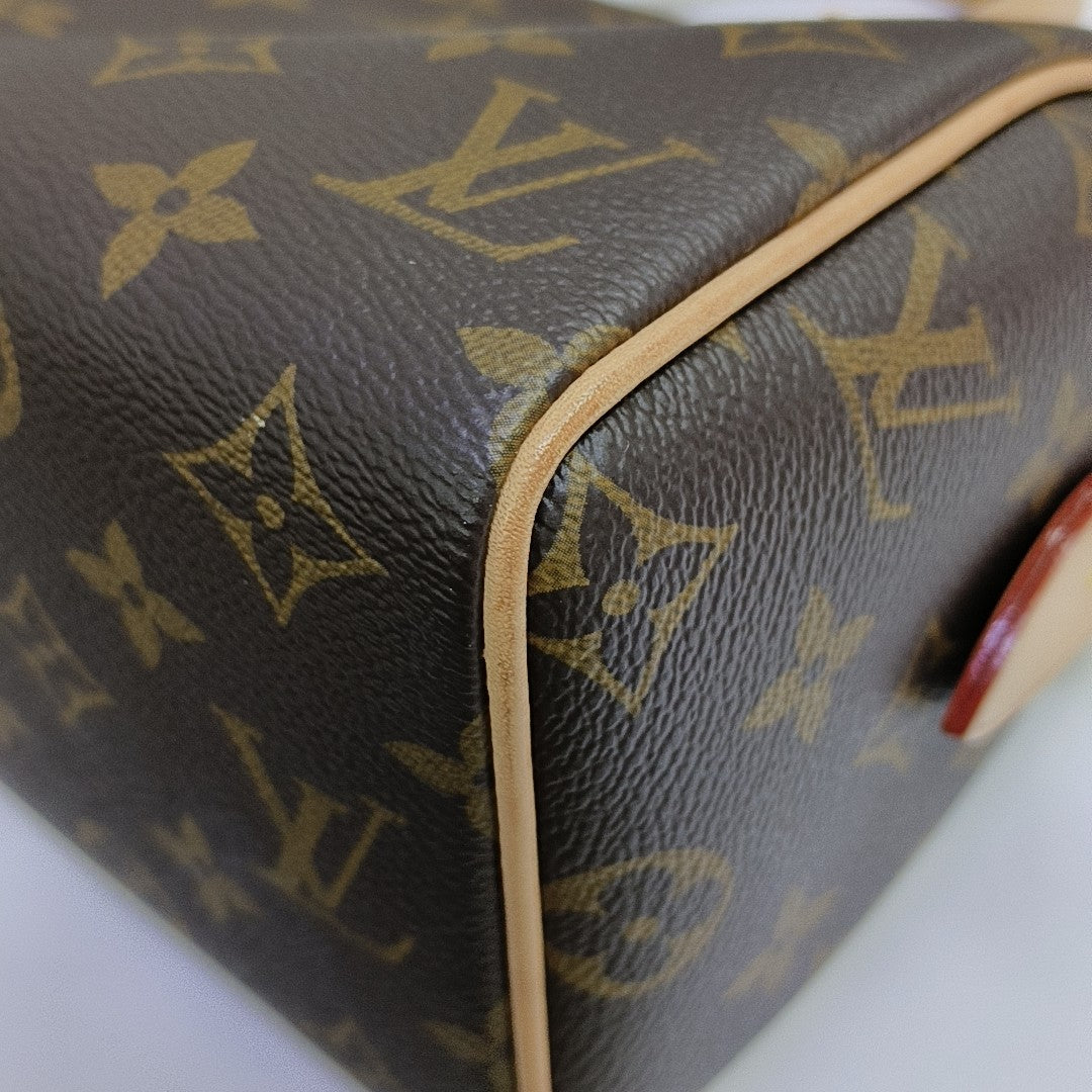 SPEEDY 20 Monogram Coated Canvas Brown