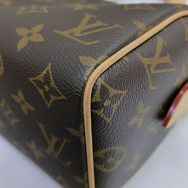SPEEDY 20 Monogram Coated Canvas Brown
