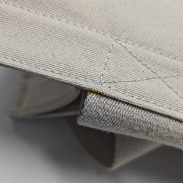 Quilted Canvas Tote Bag Beige