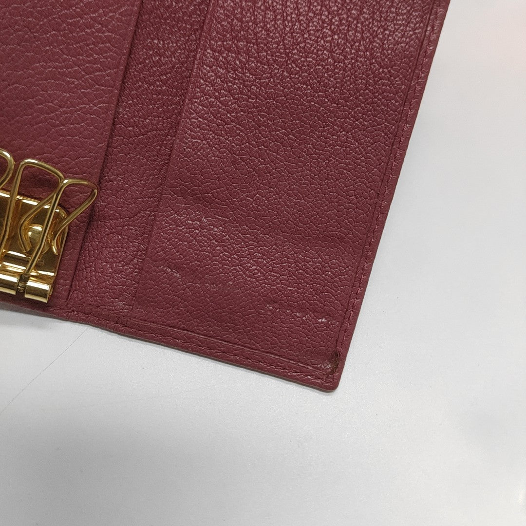 Leather Wallet Beige