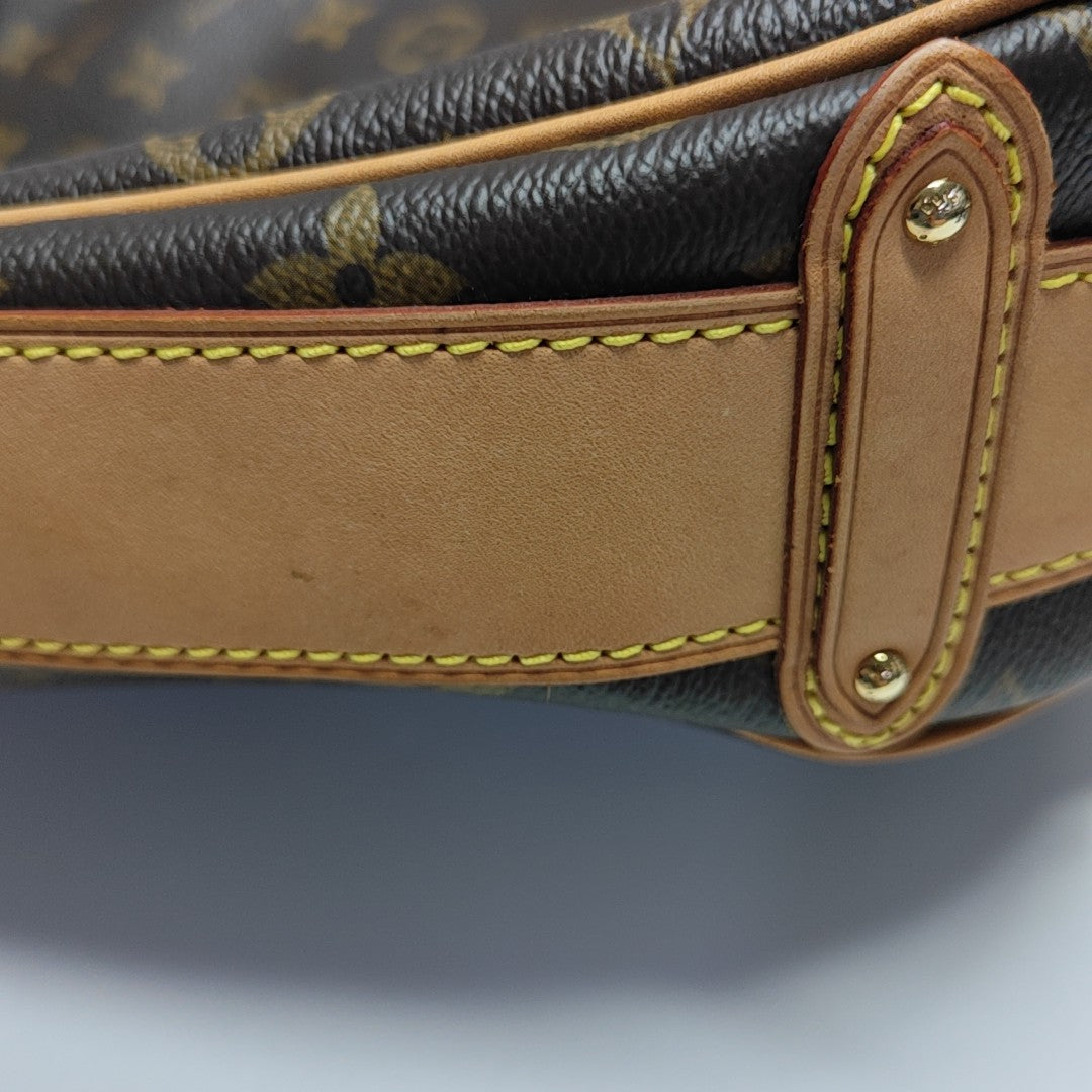 TULUM Monogram Coated Canvas Brown