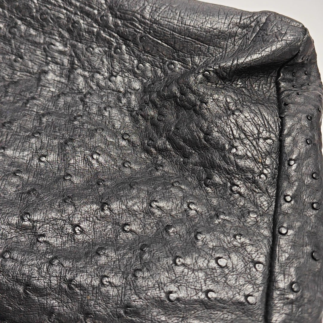 Capri Ostrich Black