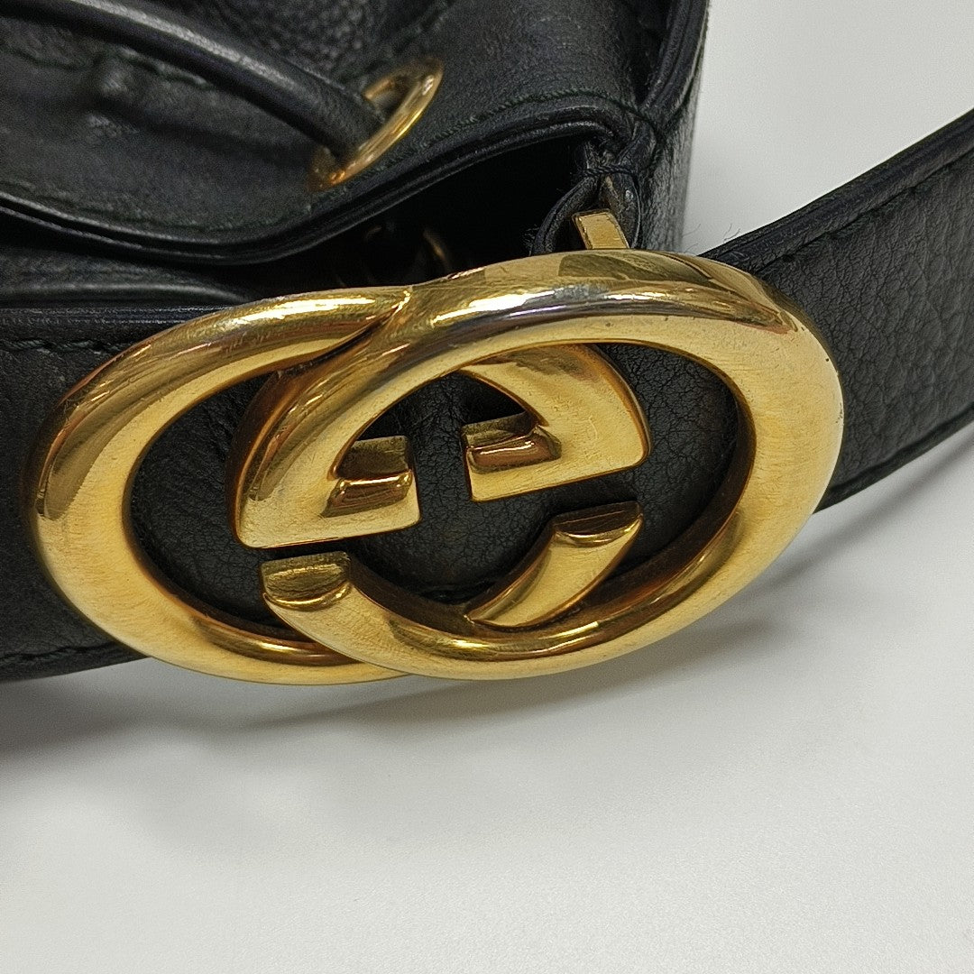 Calfskin Top Handle Bag Black