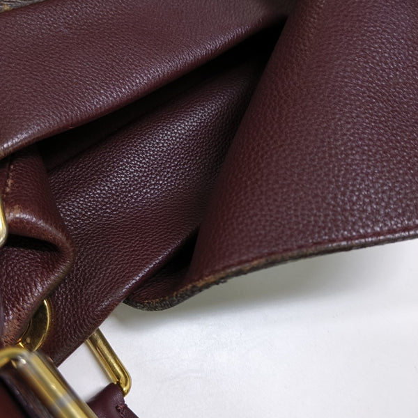 OLYMPE MM Monogram Coated Canvas Brown
