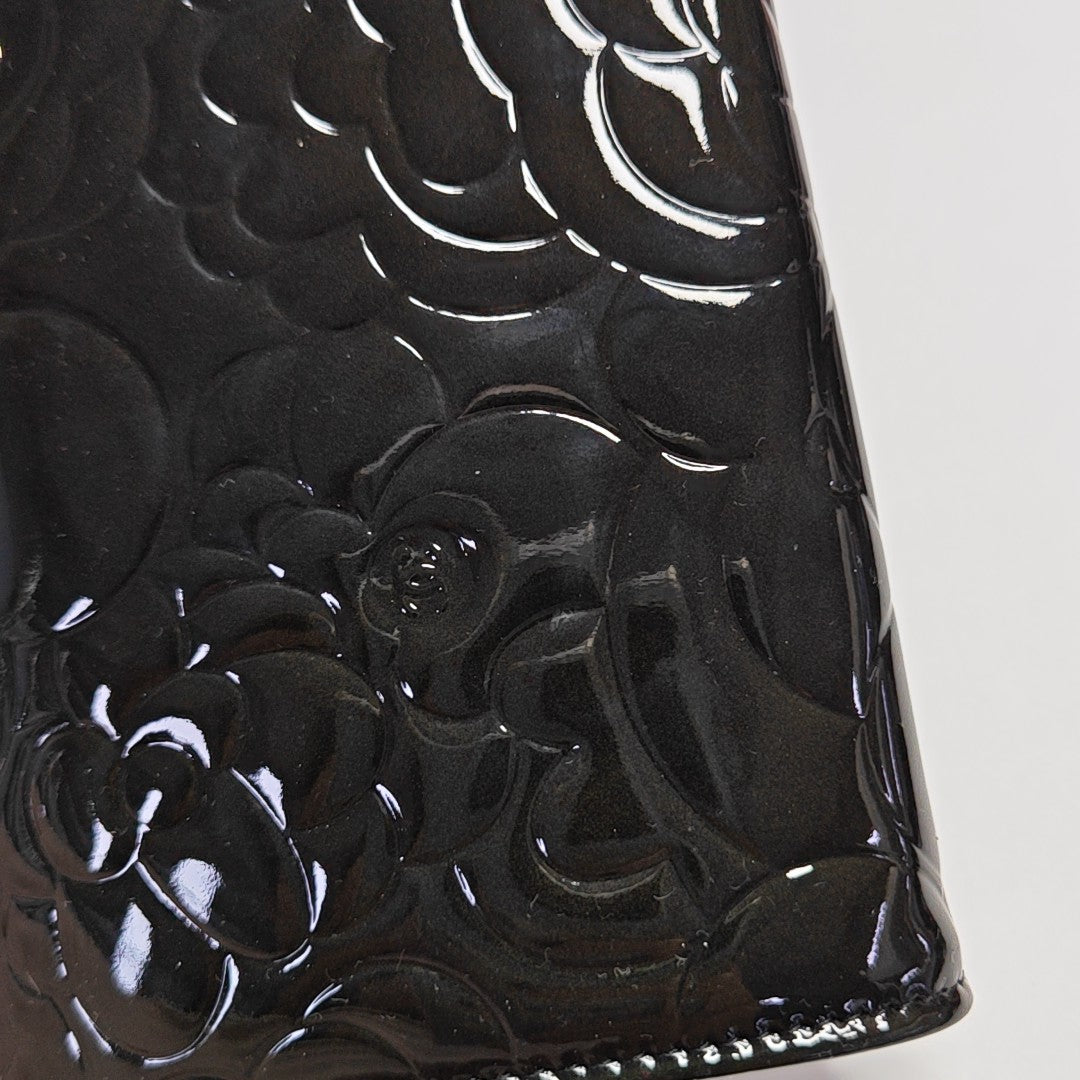Patent Leather Wallet Black