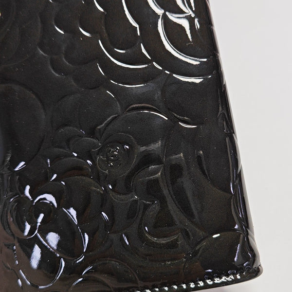 Patent Leather Wallet Black