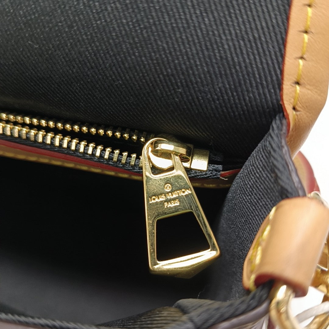 DIANE Monogram Coated Canvas Brown