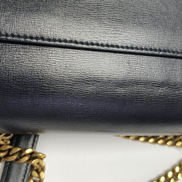 SUNSET Medium Calfskin Black