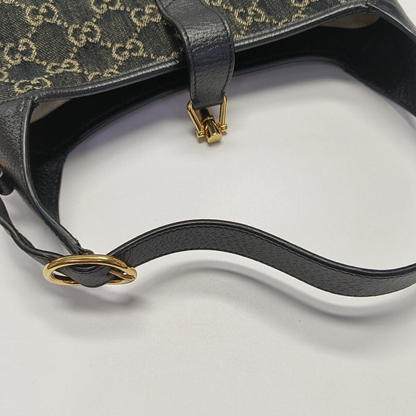 Jackie 1961 Small Monogram Denim Black