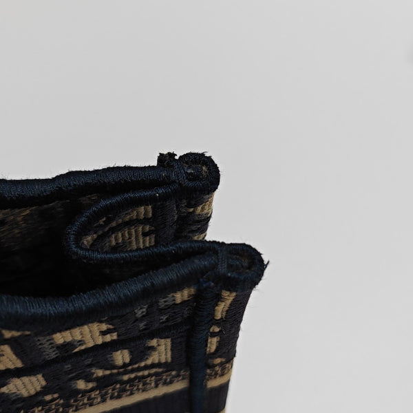 Book Tote Mini Oblique Canvas Blue