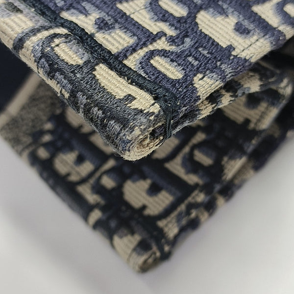 Book Tote Medium Oblique Canvas Blue