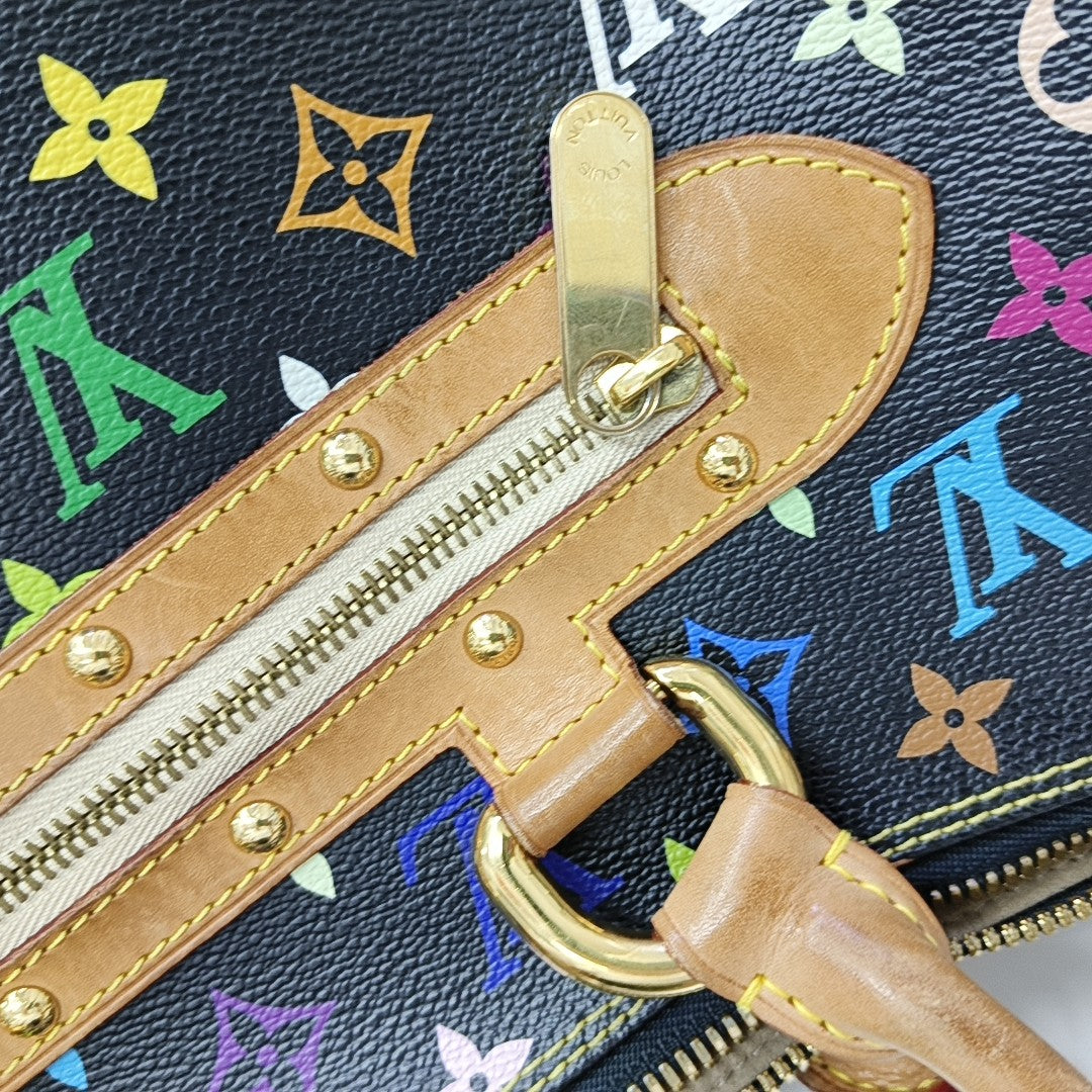 LV × TM RITA Monogram Coated Canvas Black