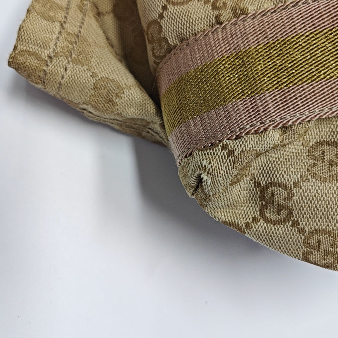 Monogram Canvas Tote Bag Beige