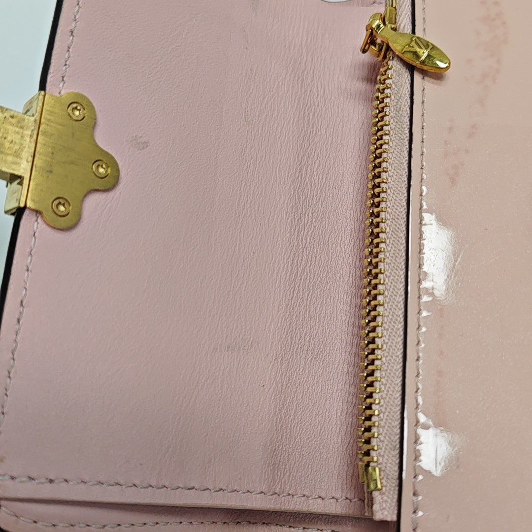 CHERRYWOOD Monogram Calfskin Pink Wallet