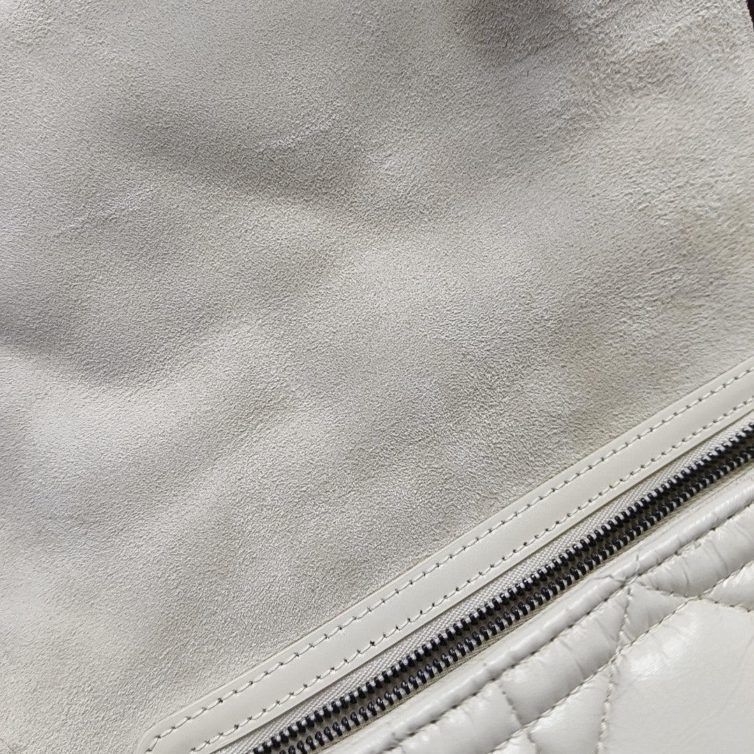 Diorcamp Small Cannage Calfskin White