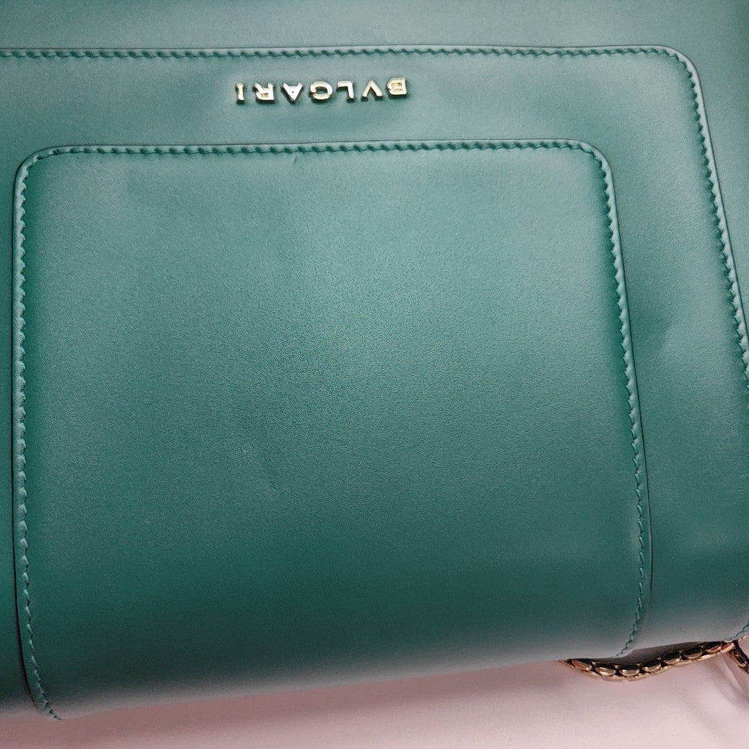 SERPENTI FOREVER Medium Quilted Calfskin Green