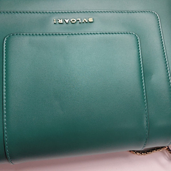 SERPENTI FOREVER Medium Quilted Calfskin Green