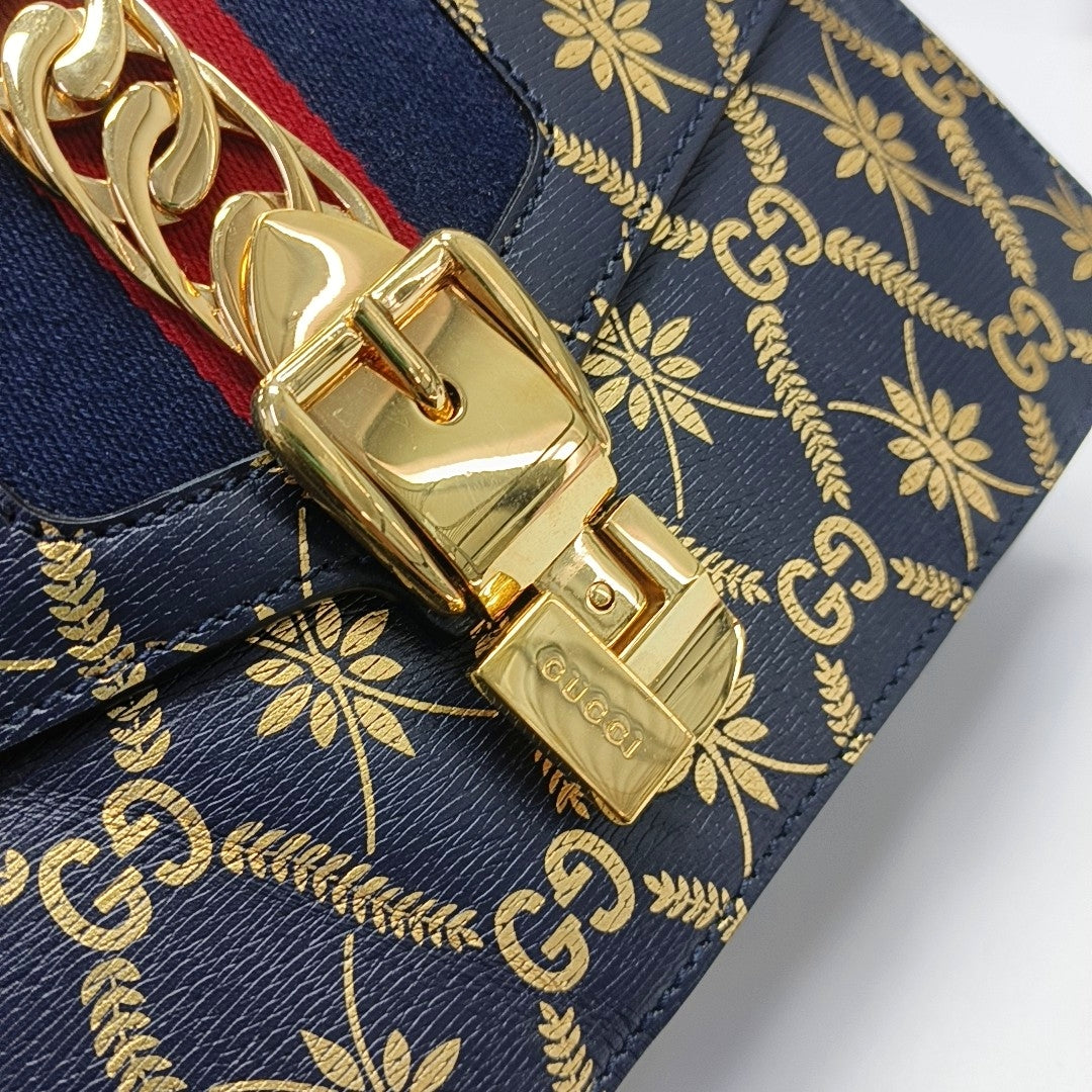 Sylvie Small Calfskin Blue