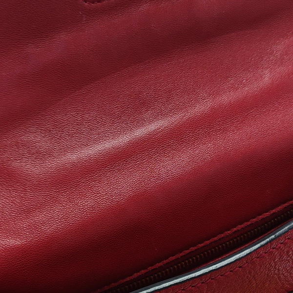 Calfskin Shoulder Bag Red