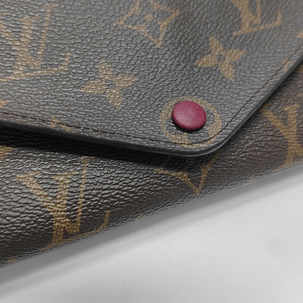 JOSÉPHINE Monogram Coated Canvas Brown Wallet