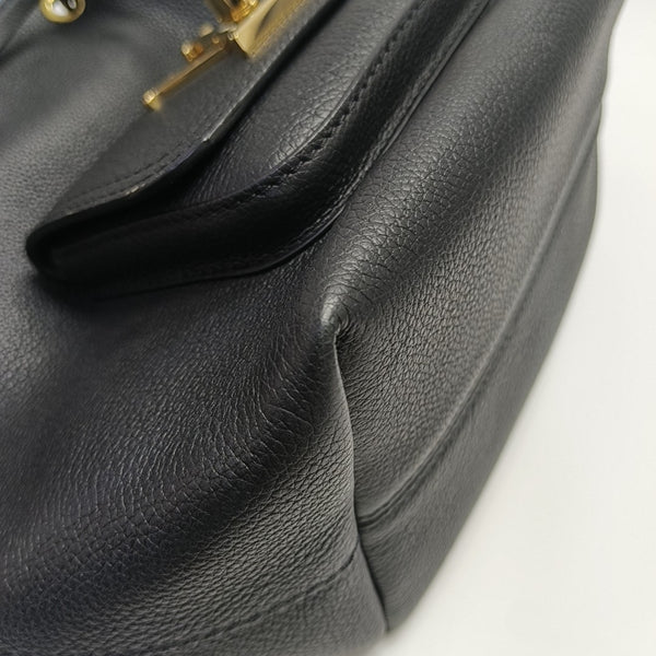 LOCKME BB Calfskin Black