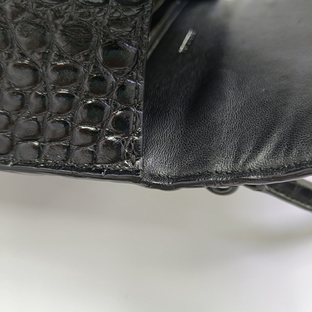 Hourglass S Calfskin Black